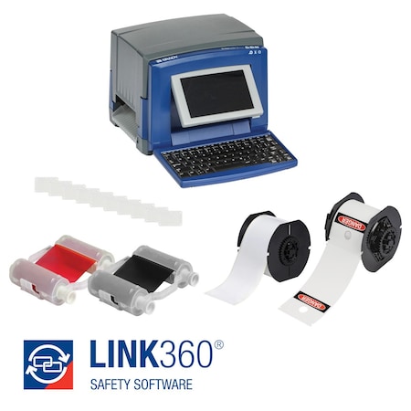 Brady LINK360 Safety Software with BradyPrinter S3100 Printer and Lockout Materials KT LINK360-W-S3100
